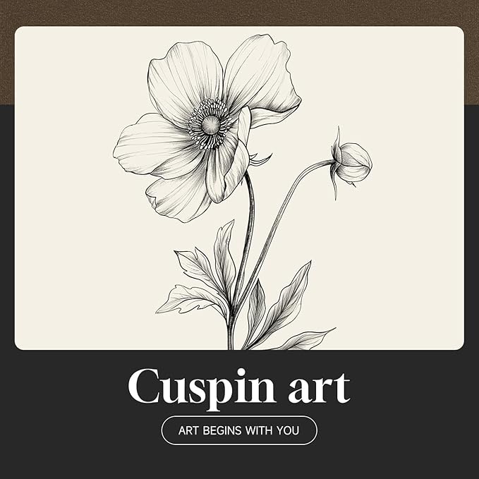 Framed Black and White Botanical Wall Art