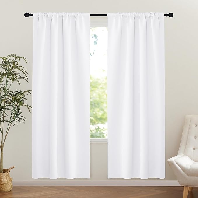 NICETOWN 1 Panel Blackout Door Curtain, Thermal Insulated Privacy Window