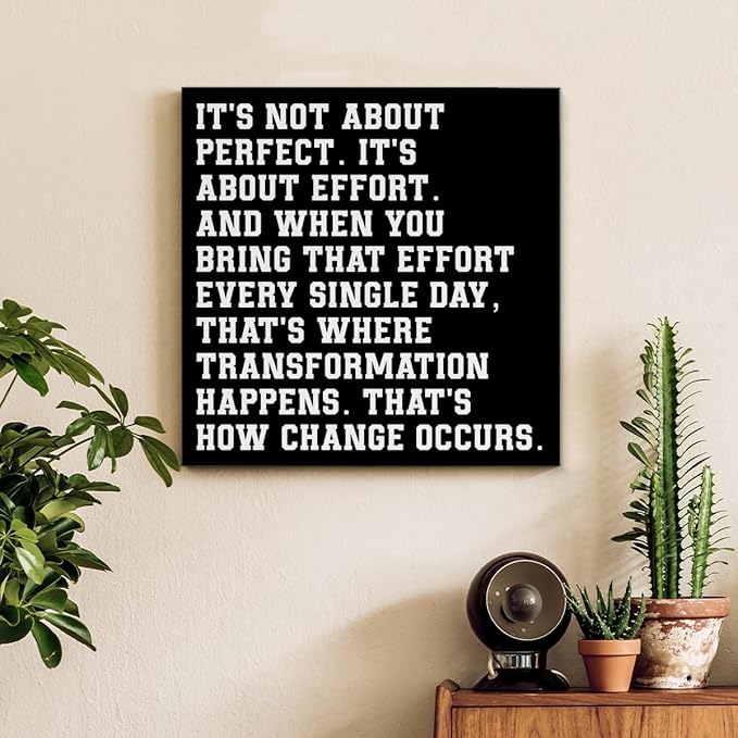 Motivational Wall Decor, Inspirational Quote Wall Art