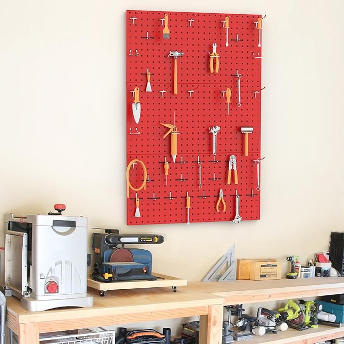 TORACK 3 PCS Metal Pegboard Panels