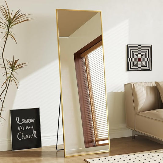 Sweetcrispy 58"x19" Full Length Mirror, Leaning or Standing Full Body Mirror