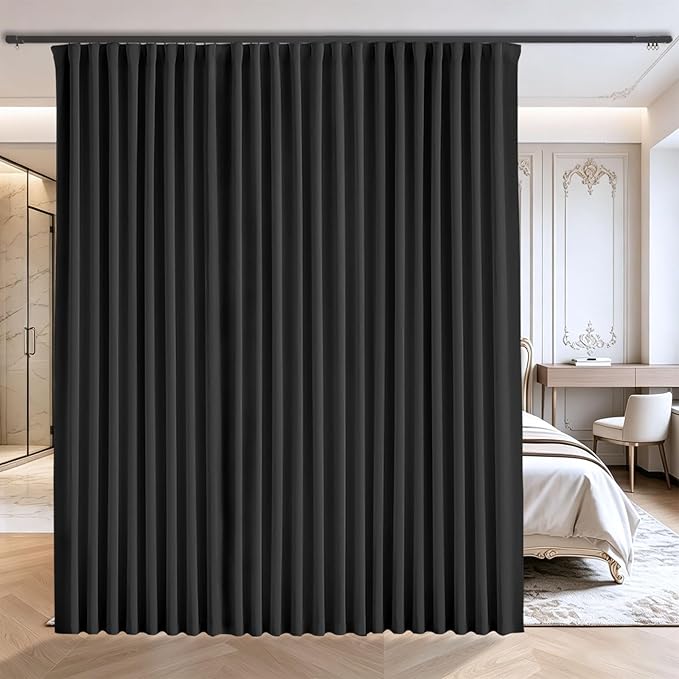 Floor to Ceiling Curtains for Wall Ceiling Mount Track, Room partition Extra