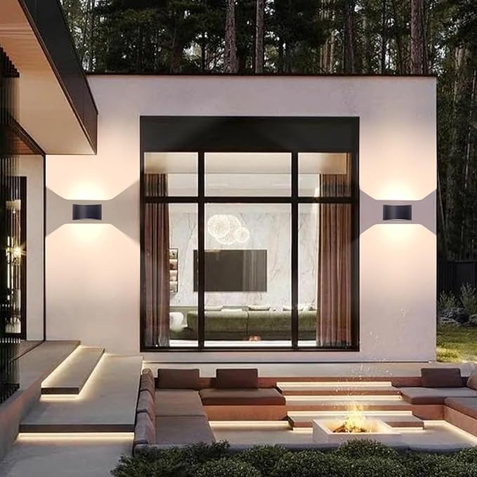 KICAAO Modern LED Wall Sconce, Warm White 3000K, Hardwired Indoor Wall Lights