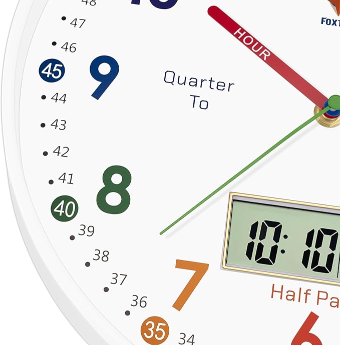 Foxtop Digital and Analog Learning Clock