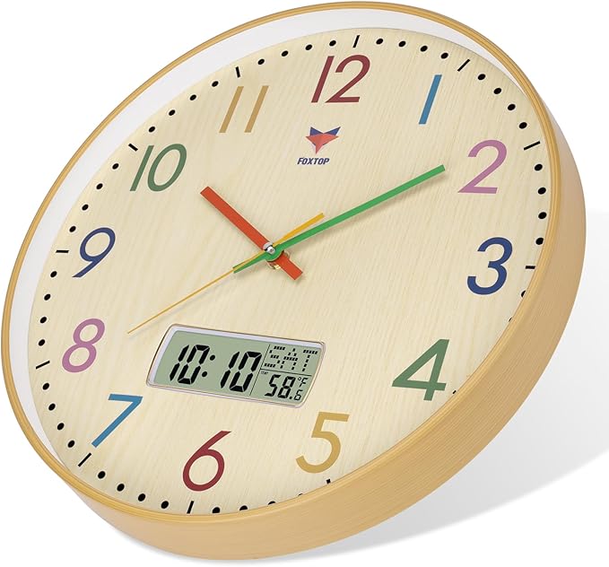 Foxtop Digital and Analog Learning Clock