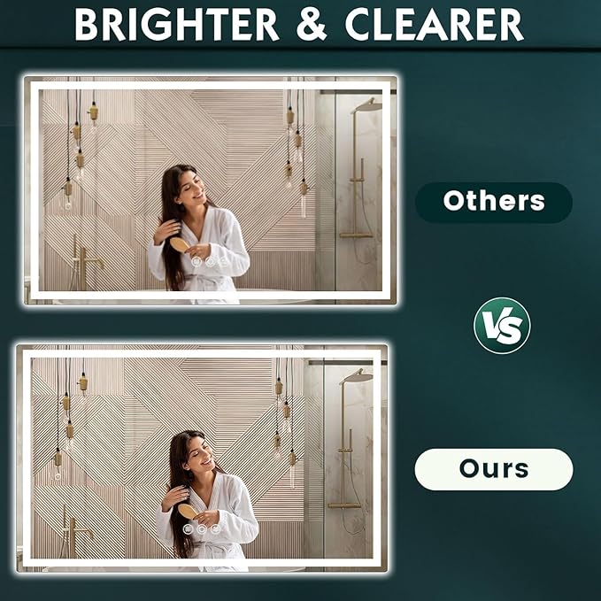LED Mirror for Bathroom 36"x 60"