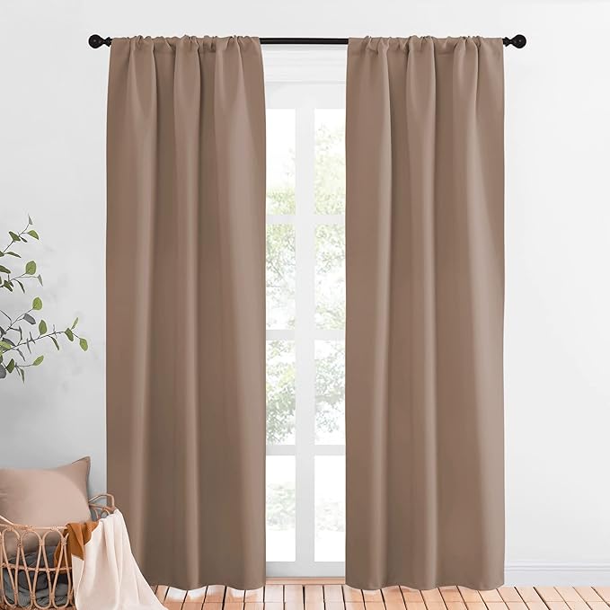 NICETOWN Kitchen Window Blackout Curtains