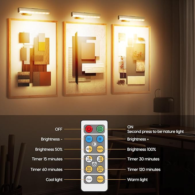 6pcs Battery Operated Picture Light