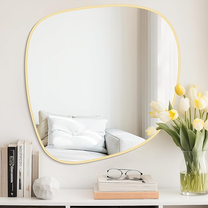 WallBeyond Asymmetrical Mirror, Irregular Wall Mirror, Wall Mirrors Decorative