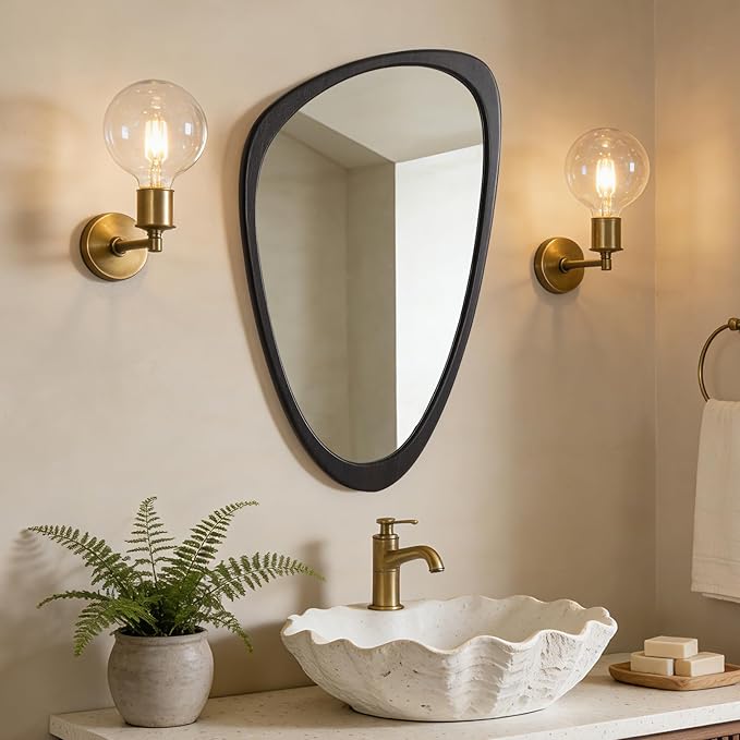WallBeyond Asymmetrical Mirror, Irregular Wall Mirror, Wall Mirrors Decorative