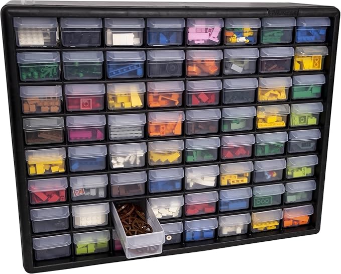 Akro-Mils 64-Drawer Plastic Drawer Storage Cabinet