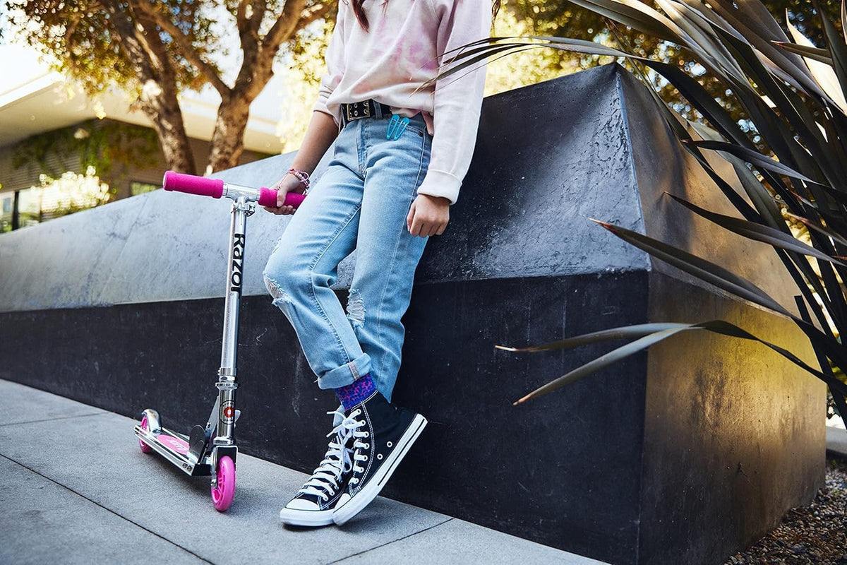 Razor A Kick Scooter for Kids - Lightweight, Foldable Aluminum Frame | Adjustable Handlebars