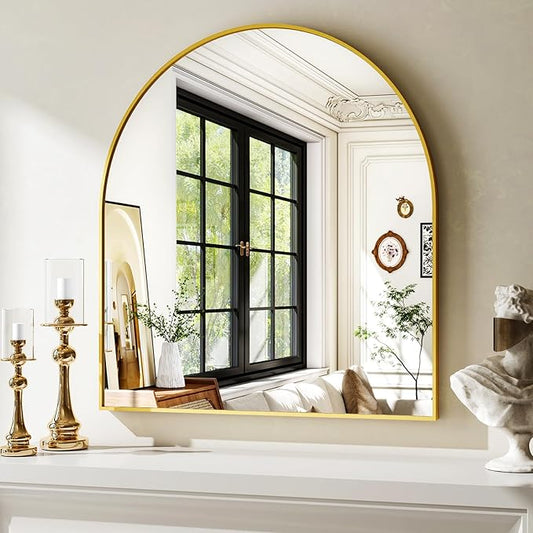 XRAMFY 31"x32" Arched Wall Mirror