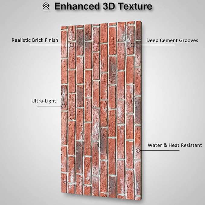 3D Faux Stone Wall Panels, 1.18" wall Panels