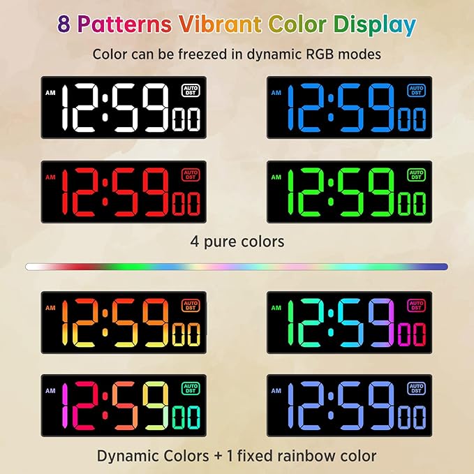 Soobest Digital Wall Clock