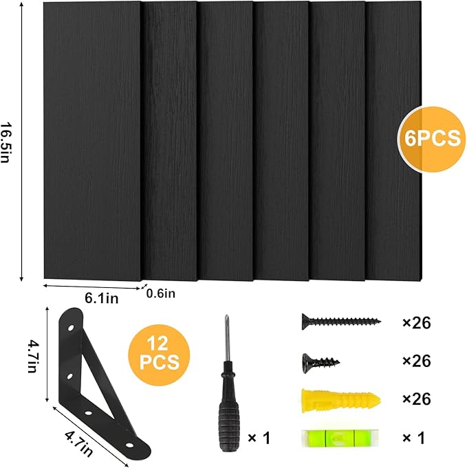 YGEOMER Wall Shelves for Bedroom, 16.5 Inch Floating Shelves for Wall, Shelves