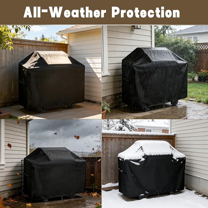 56 inch Grill Cover for Kenmore 4-Burner Propane Grill Cabinet Style BBQ PG-A40409S0LB PG-40406S0L & 5-Burner Gas Grill Series PG-50506S0L PG-40522S0LH, Heavy Duty Waterproof BBQ Cover