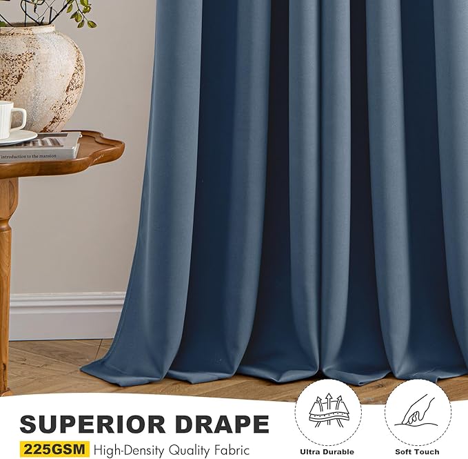MIULEE Blackout Curtains for Bedroom Living Room 2 Panels, Thermal Insulated
