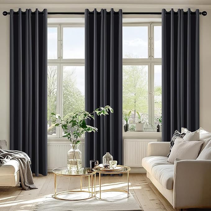 MIULEE Blackout Curtains for Bedroom Living Room 2 Panels, Thermal Insulated