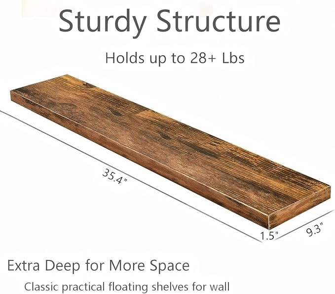 Vervida® Floating Shelves for Wall 35.4" Extra Long