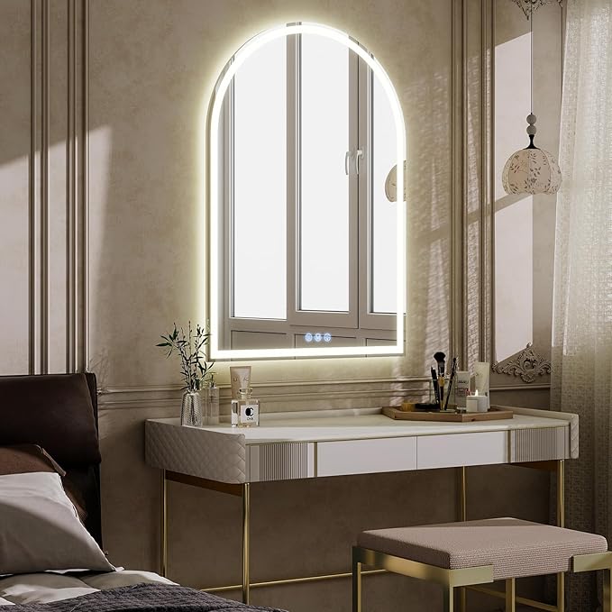 BEAUTYPEAK LED Arch Bathroom Mirrors