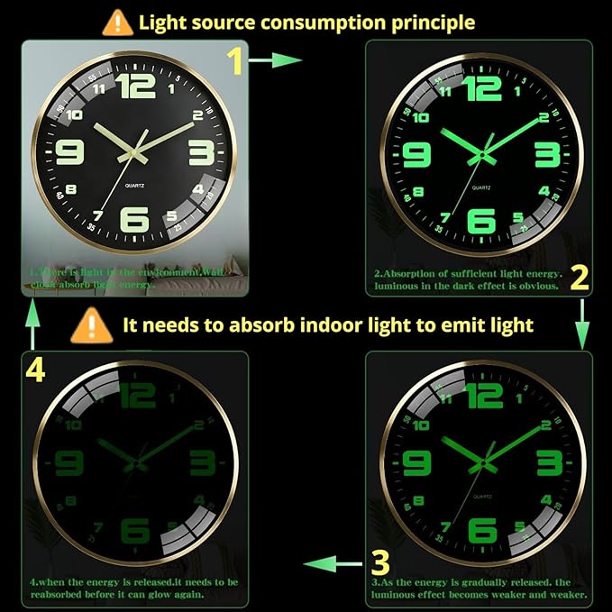 12-inch modern silent wall clock