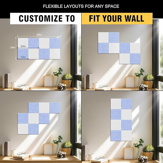 TSJOFFICE Large Cork Board for Wall