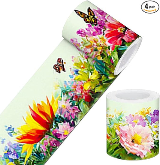IVN Wallpaper Border Peel and Stick Decorative Wall Trim Self Adhesive Colorful