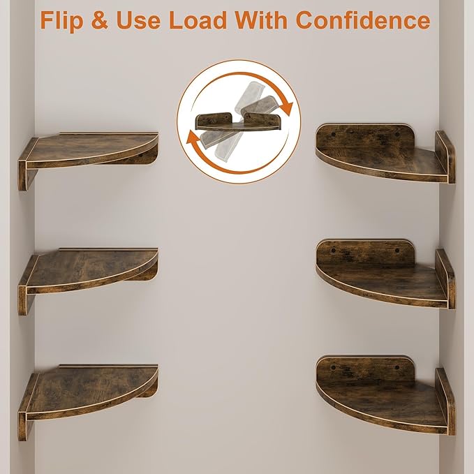 YAOHUOO Corner Shelf Wall Mounted