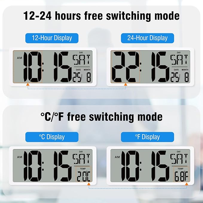 TXL Large Digital Wall Clock