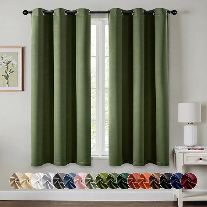 MIULEE Blackout Curtains for Bedroom Living Room 2 Panels, Thermal Insulated
