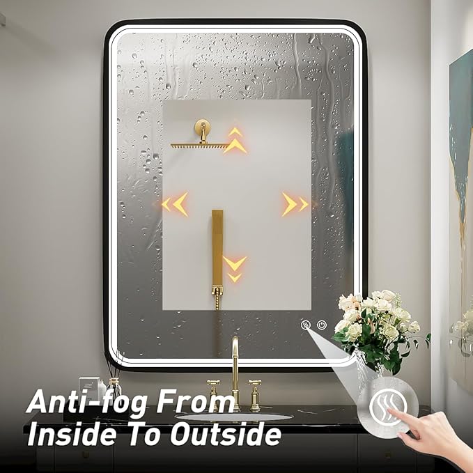 32x24 Inch LED Bathroom Mirror