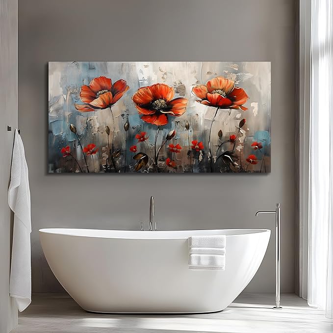 SERIMINO Large Wall Art for Living Room, Nature Floral Botanical Wall Art