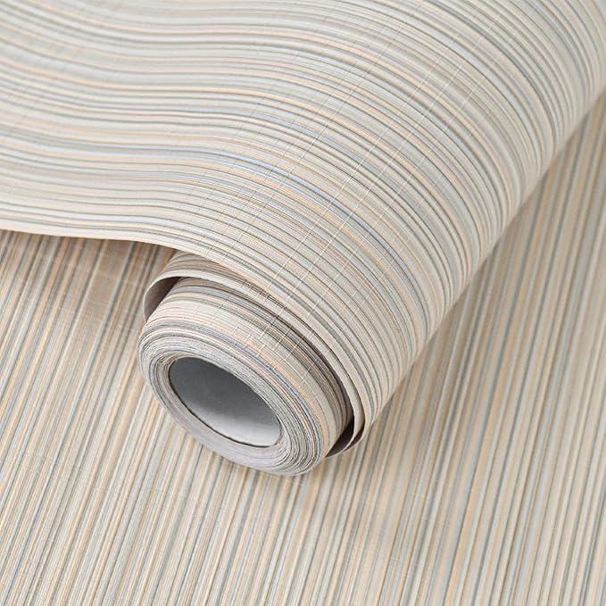 Naphite Grasscloth Peel and Stick Wallpaper Modern Textured Self-Adhesive
