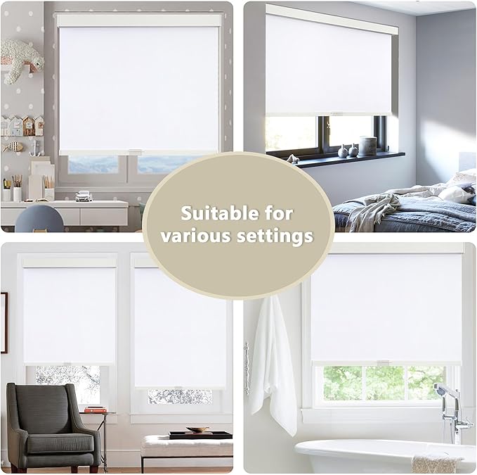 SUNOFF Cordless Blackout Roller Shades Blinds