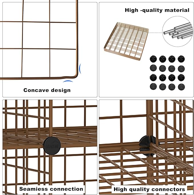 C&AHOME Wire Cube Storage, 6