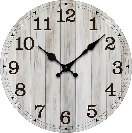 Wall Clock, Modern Wall Clocks Battery Operated, Silent Non Ticking Clock