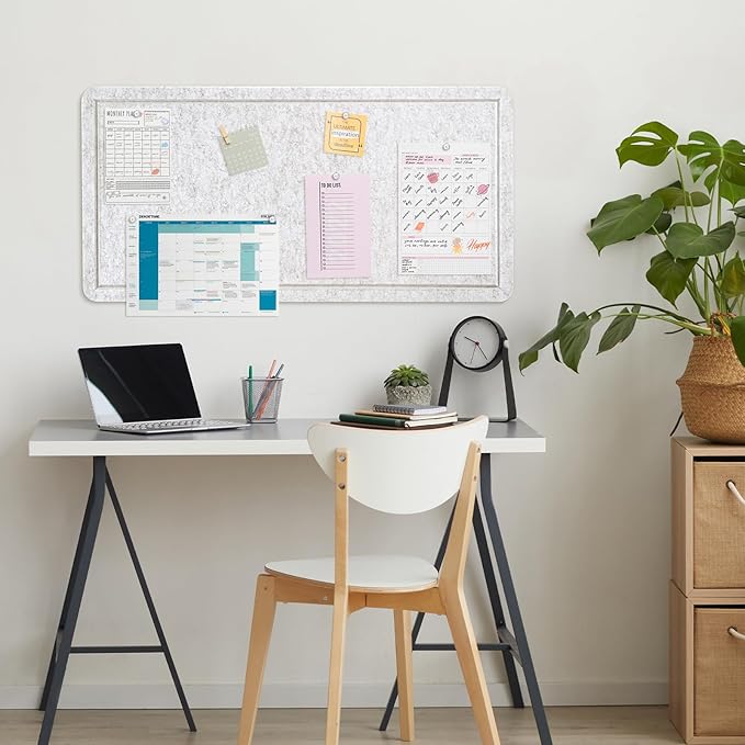 Bulletin Board, 35 x 17 1/2 inches Felt Board
