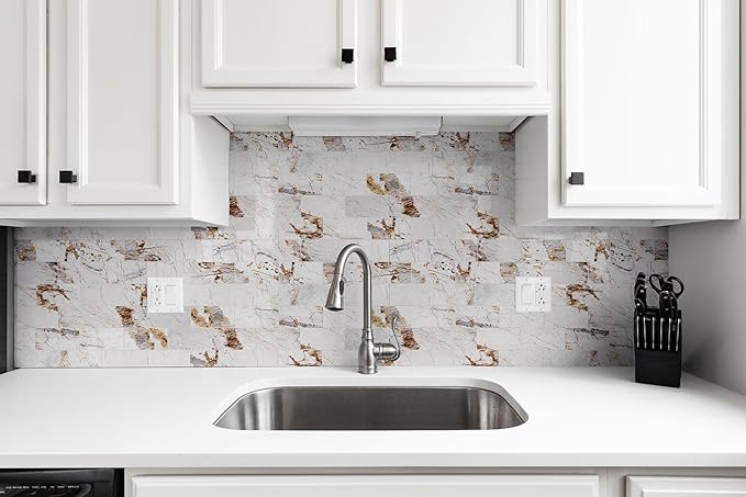 StyloVue 100 Pieces Peel and Stick Backsplash