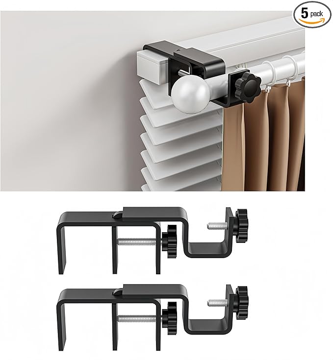 Over-Blinds Curtain Rod Brackets