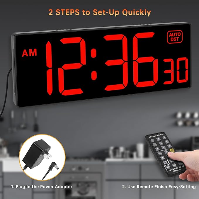 Soobest Digital Wall Clock