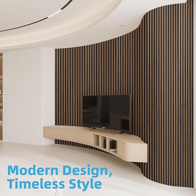 Art3d 2-Pack Acoustic Wood Slat Wall Panel