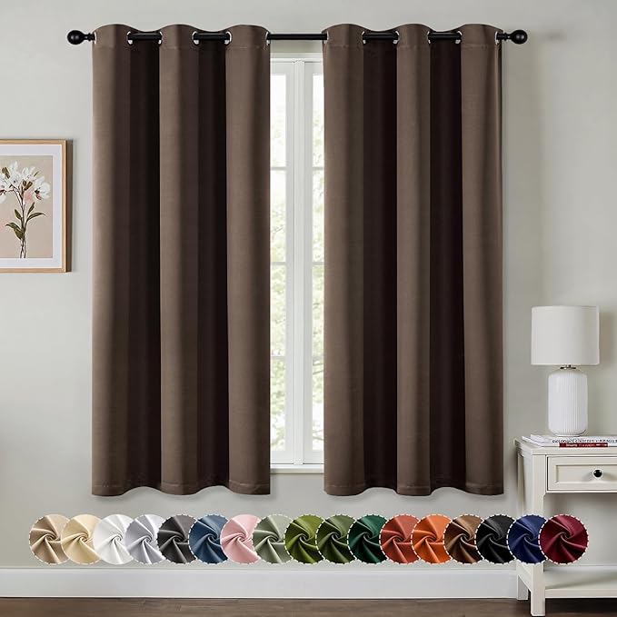 MIULEE Blackout Curtains for Bedroom Living Room 2 Panels, Thermal Insulated