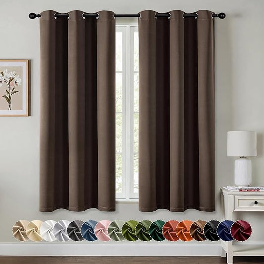 MIULEE Blackout Curtains for Bedroom Living Room 2 Panels, Thermal Insulated