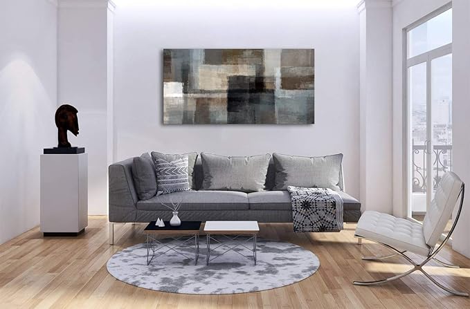 Cao Gen Decor Art A62462 Canvas Prints Abstract Wall Art Print Paintings Grey