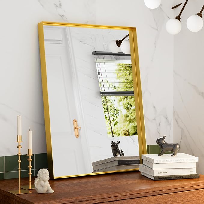 36x30 Inch Gold Bathroom Mirrors