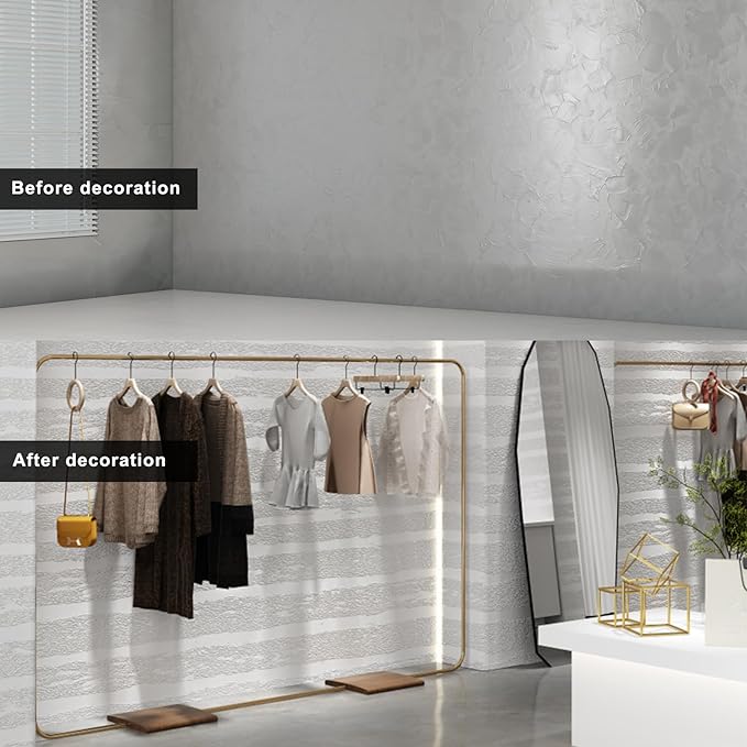 3D Wall Panels Peel and Stick – 23.82"x110" PVC Faux Texture, Self Adhesive