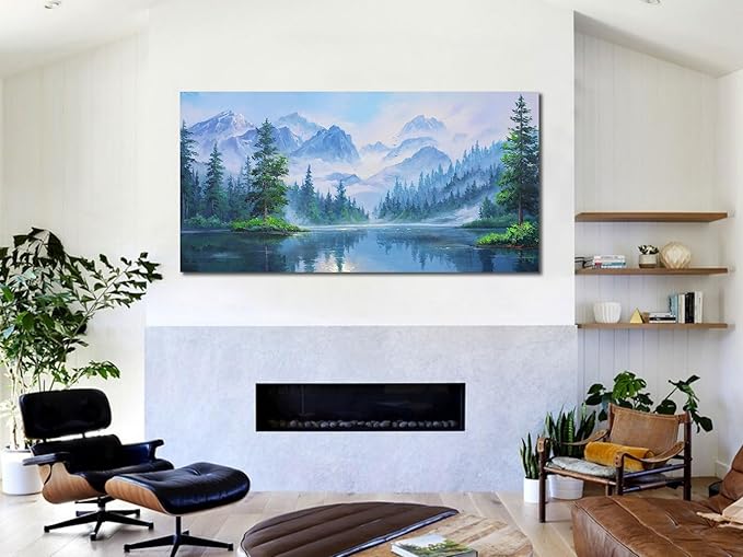 Ardemy Large Landscape Wall Art Nature Canvas Textured Forest Scenery Pictures