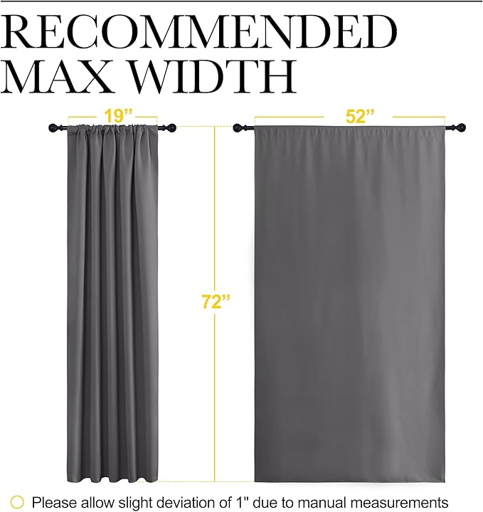 NICETOWN Blackout Curtain Panels