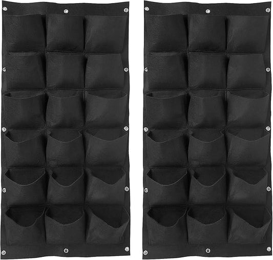 ZOENHOU 2 Pack Total 36 Roomy Pockets Vertical Garden Planter, Wall-Hanging